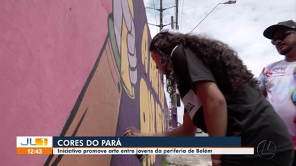 Iniciativa 'Cores do Pará' promove arte entre jovens da periferia de Belém