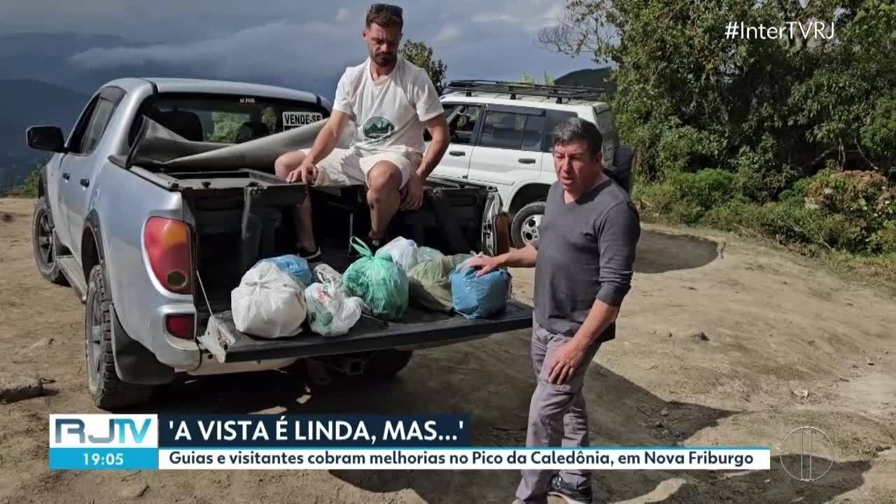 Pico da Caledônia sofre com lixo, infraestrutura e aglomeração em Nova Friburgo  