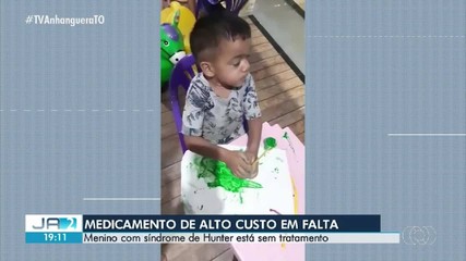 Família busca tratamento para menino com síndrome de Hunter no Tocantins