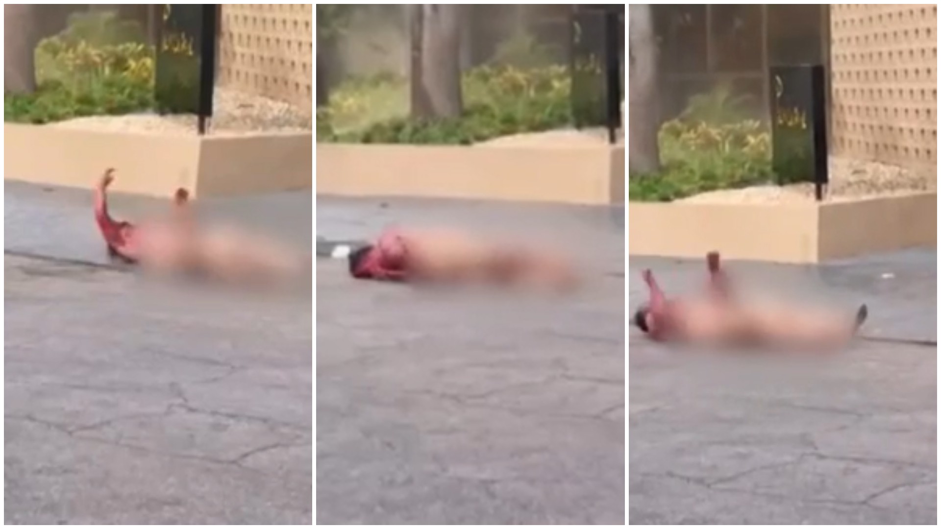 Vídeo: Encontro em motel termina com homem pelado e ensanguentado no meio da rua em Fortaleza