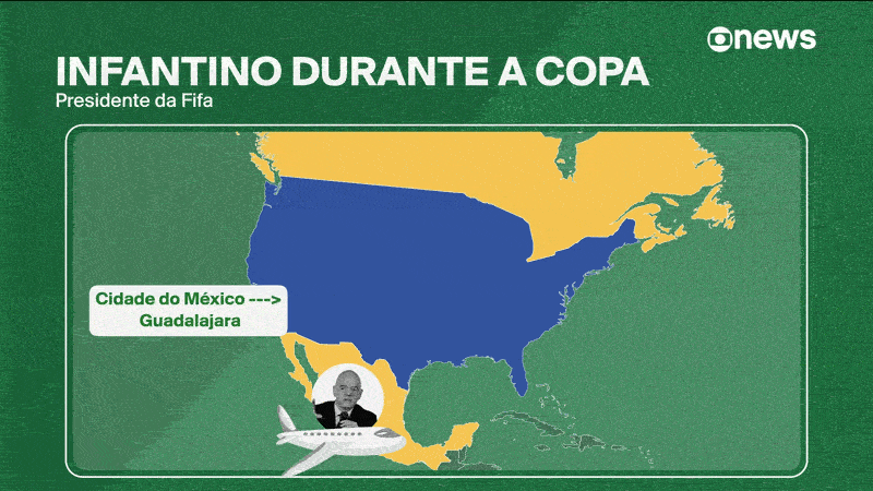 Maratona aérea de Presidente da Fifa na Copa reacende debate sobre impacto ambiental do torneio