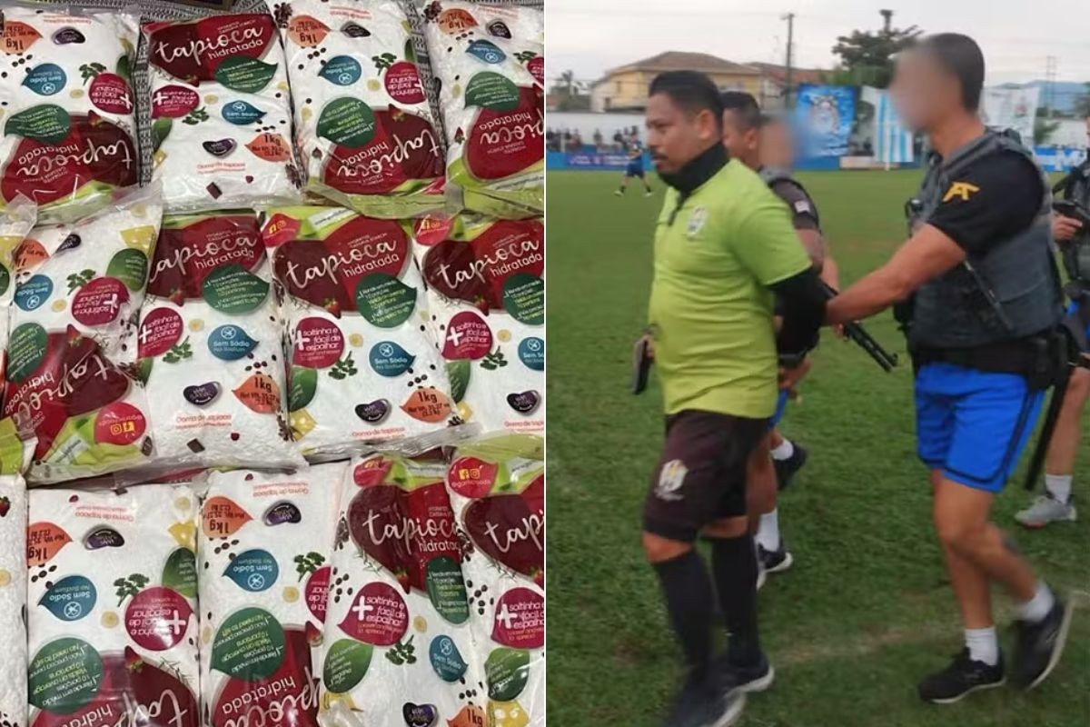 Árbitro preso em partida de futebol era responsável por armazenar droga de organização criminosa, diz delegado 