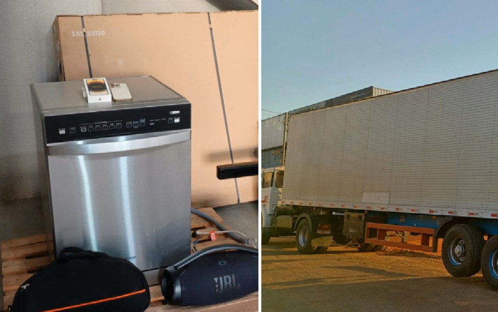 Itens comprados com dinheiro desviado de empresa em Aparecida de Goiânia — Foto: Reprodução/TV Anhanguera