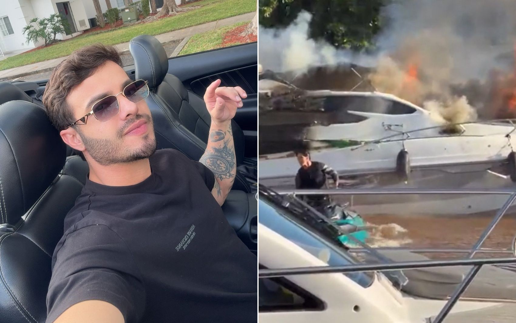 Cantor e compositor de famosos está entre os feridos após explosão de lancha