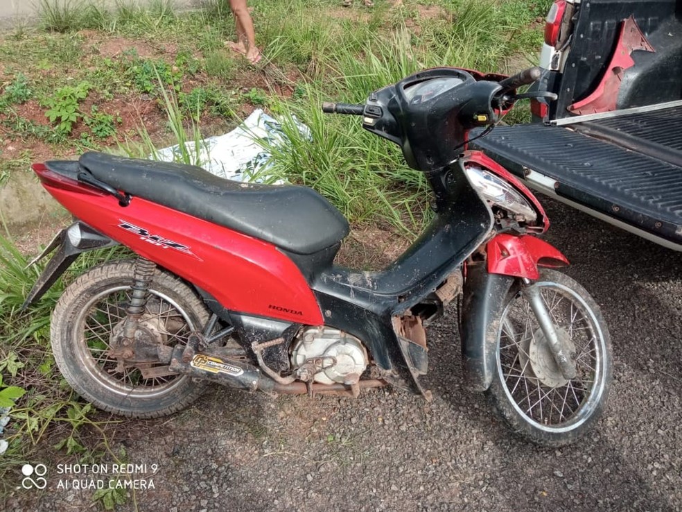 Piloto perde o controle da motocicleta e morre após acidente na BR-135 em Bacabeira — Foto: Divulgação/Polícia Rodoviária Federal