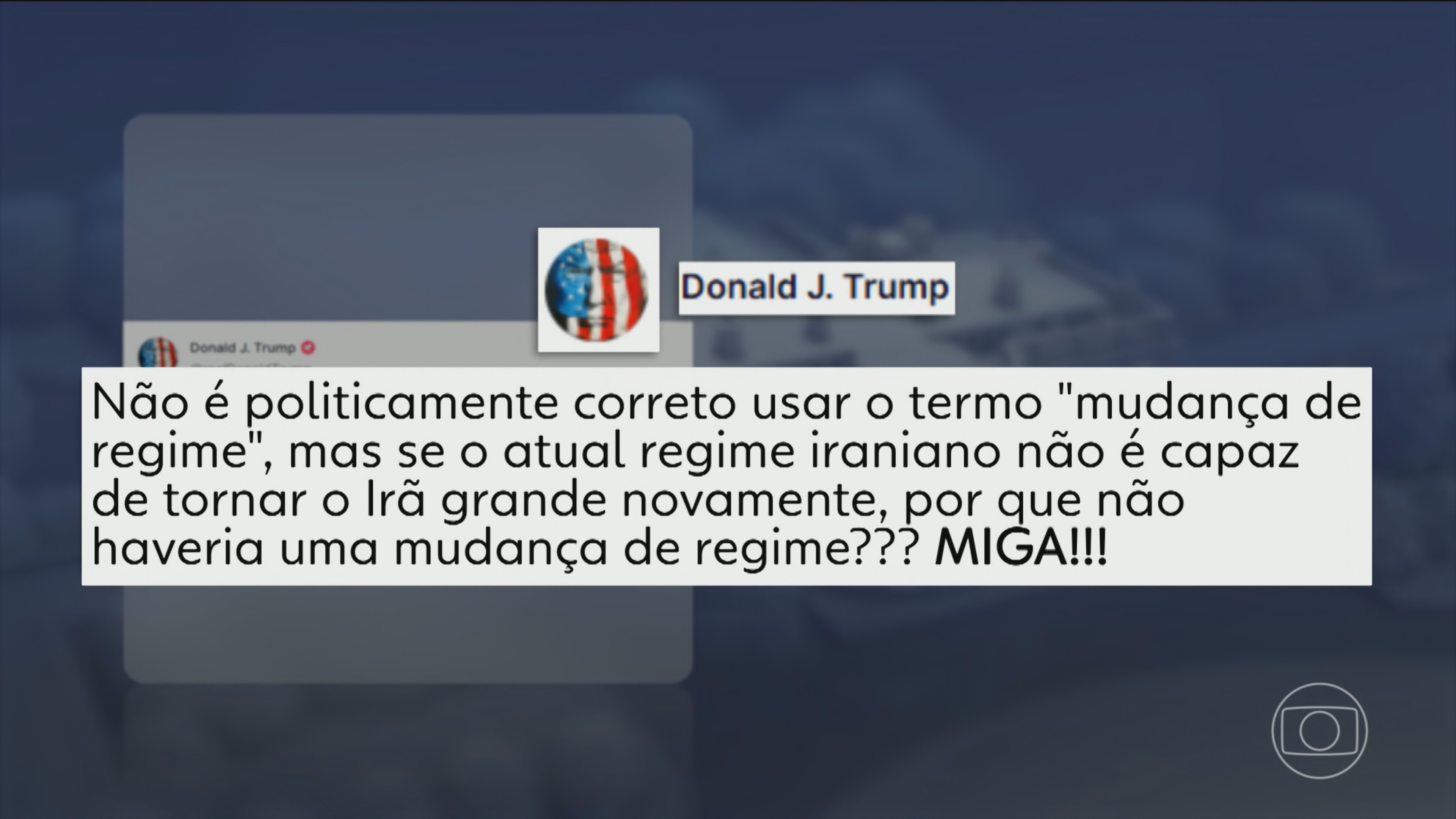 Trump e Netanyahu apoiam eventual mudança de regime no Irã