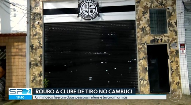 Polícia procura quadrilha que roubou armas de clube de tiro no Cambuci, no Centro de SP