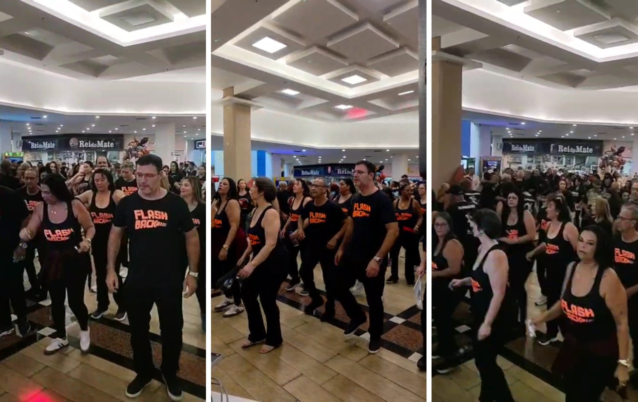 VÍDEO: encontro de 'passinhos de flashback' lota shopping no interior de SP e reúne diferentes gerações: 'Matar a saudade da juventude'