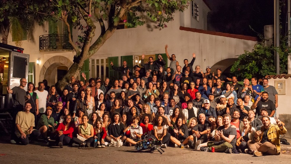 Foto da equipe responsável pelo filme "Ainda Estou Aqui", dirigido por Walter Salles — Foto: Mariana Vianna