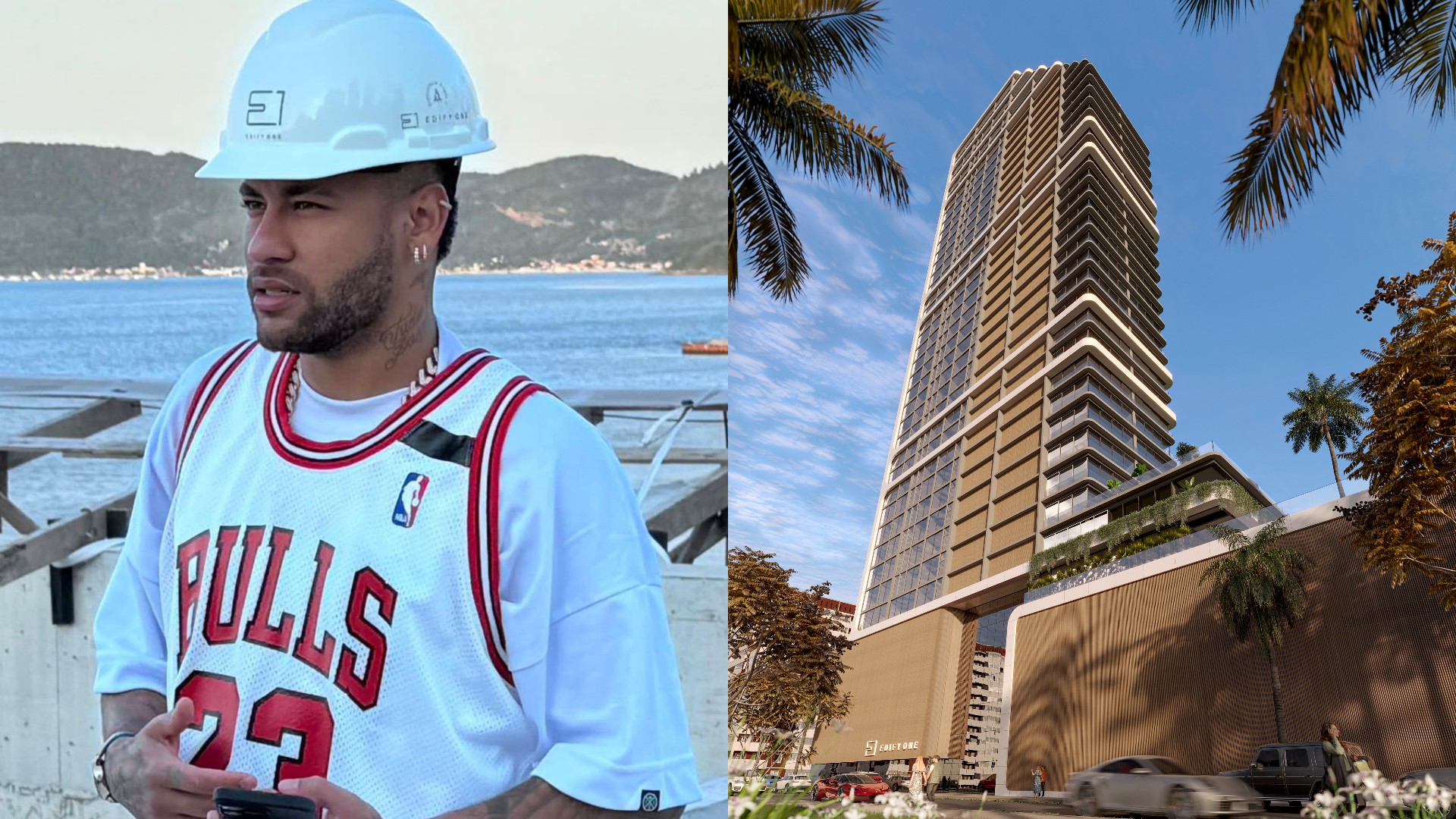 Conheça o 'prédio do Neymar', com apartamento de R$ 50 milhões com 8 vagas de garagem