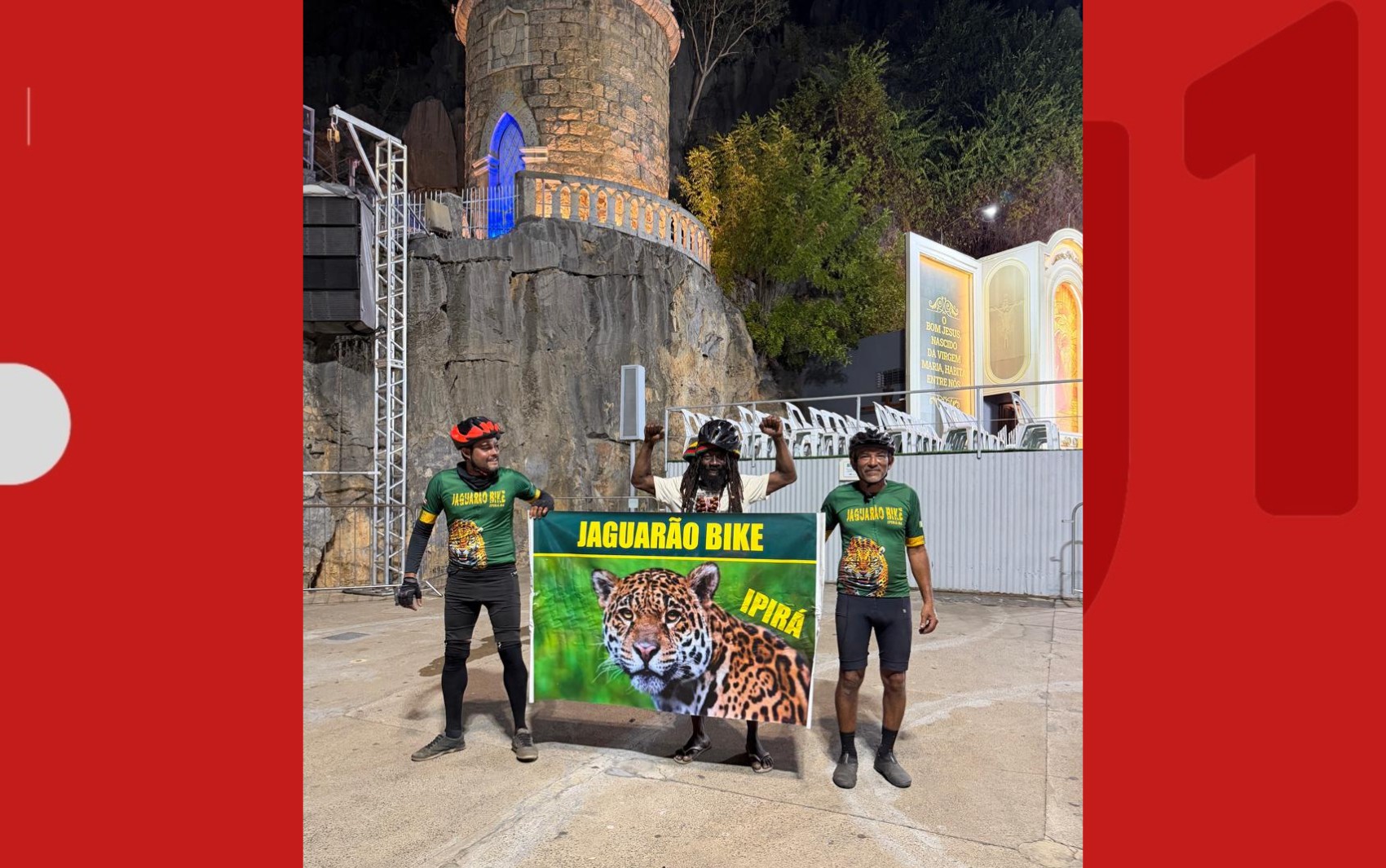 Amigos pedalam 640 km de Ipirá até Santuário de Bom Jesus da Lapa: 'A fé nos levou'