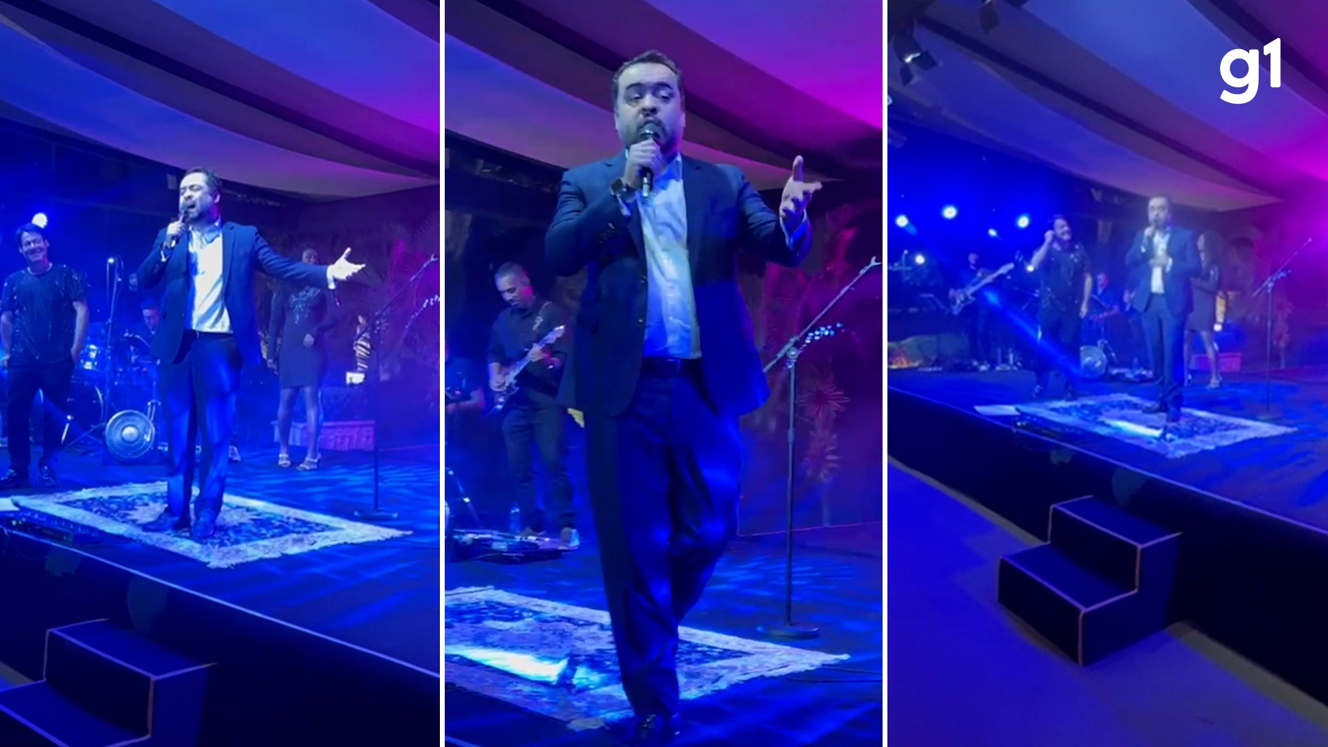 VÍDEO: Claudio Castro canta 'Evidências' em jantar com Alexandre de Moraes