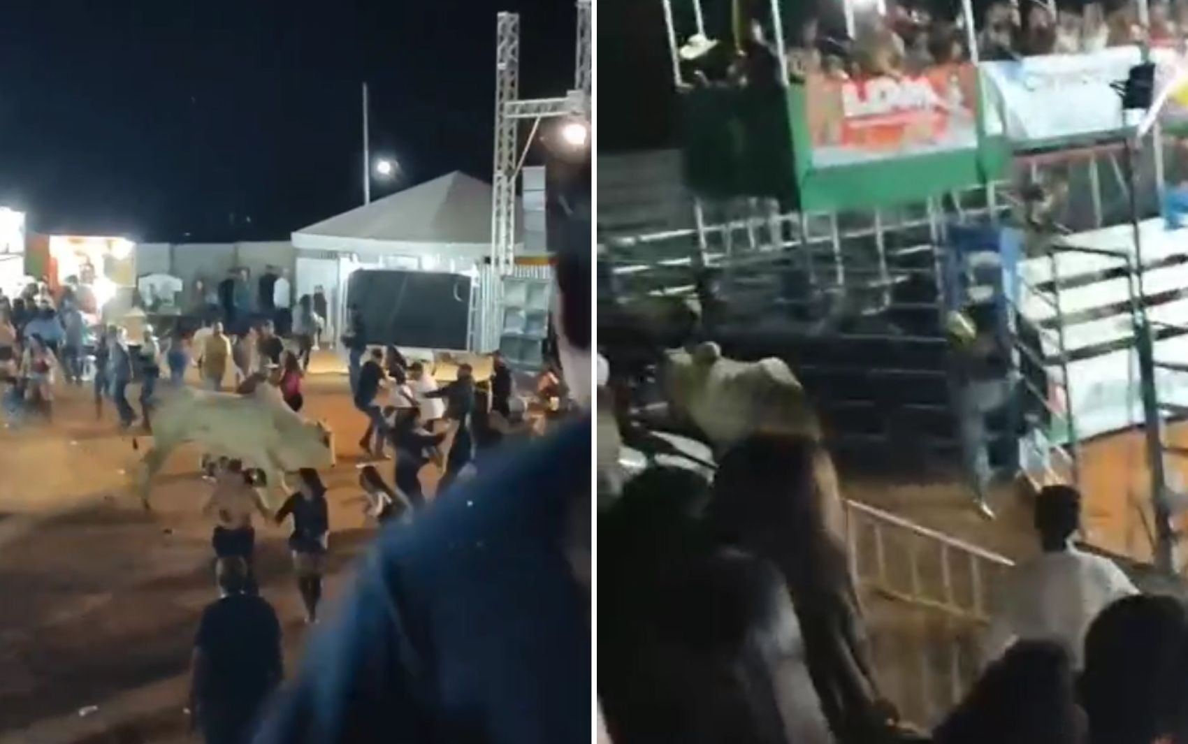 VÍDEO: Touro escapa durante rodeio e persegue público, em Goiás