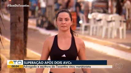 Advogada e escritora do Tocantins supera dois AVCs e vira maratonista