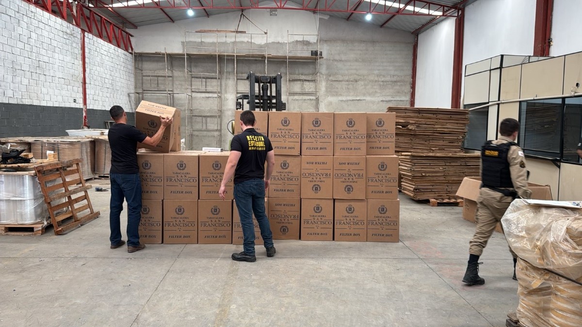 Mais de 1,7 milhão de maços de cigarros são apreendidos em Nova Serrana 