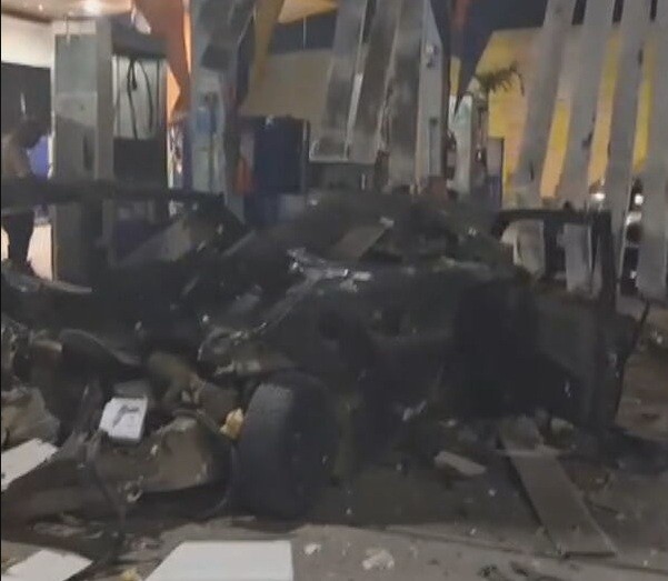 Duas pessoas ficam feridas na explosão de cilindro de gás em posto de combustíveis em São Gonçalo