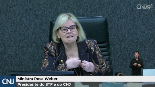 VÍDEO: Rosa Weber chora na última sessão como presidente do CNJ - Programa: G1 Política 