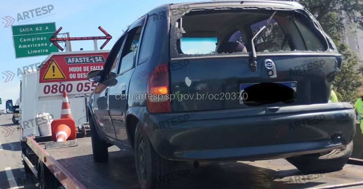 Motociclista bate na traseira de carro e morre na SP-300 em Jundiaí