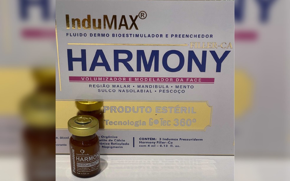 O produto utilizado  descrito como um cido hialurnico com um bioestimulador  Foto: Reproduo/Essncia Brasileira