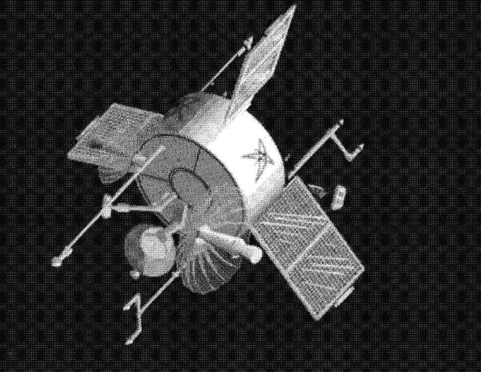 Imagens do satélite USA 32 ou Farrah III divulgadas pelos EUA — Foto: Governo dos EUA