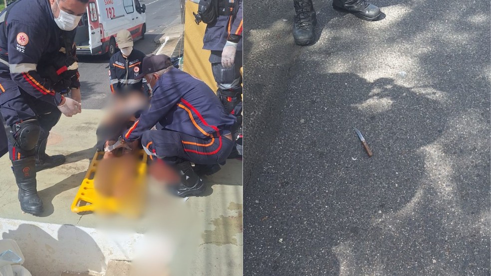 Mulher é presa suspeita de esfaquear companheiro no peito em Teresina — Foto: Divulgação/PMPI