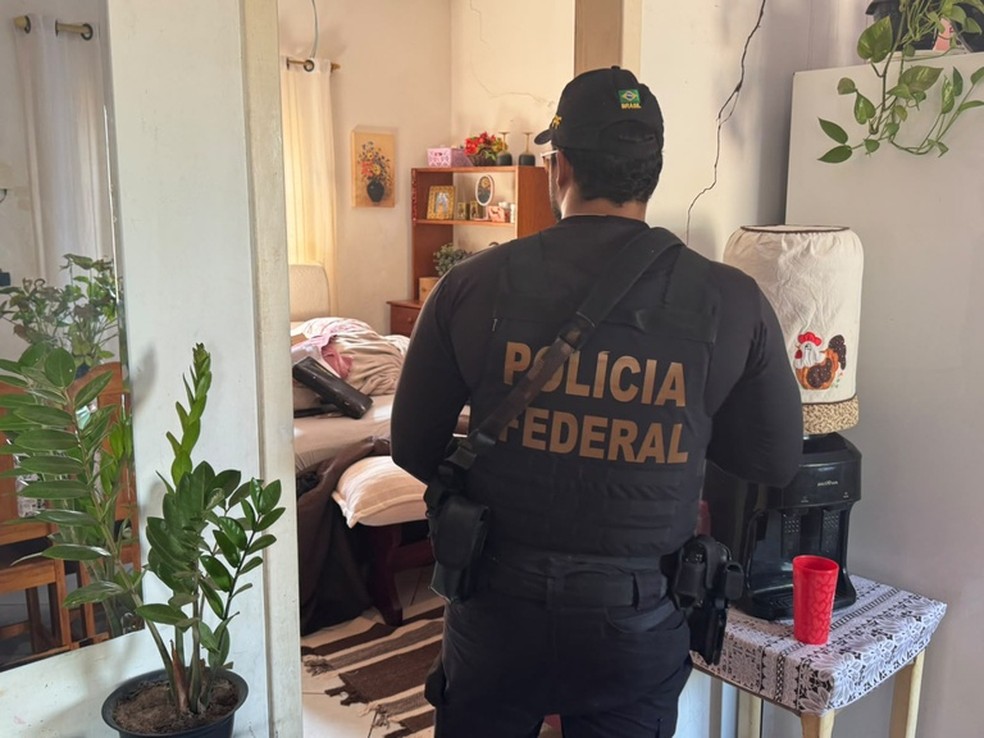 PF cumpriu mandados contra esquema em Figueirópolis D’Oeste (MT) — Foto: Reprodução