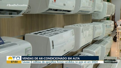 Quase três milhões de aparelhos de ar-condicionado foram vendidos no Brasil este ano