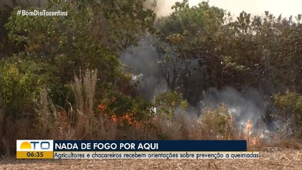 Agricultores recebem orientações contra queimadas