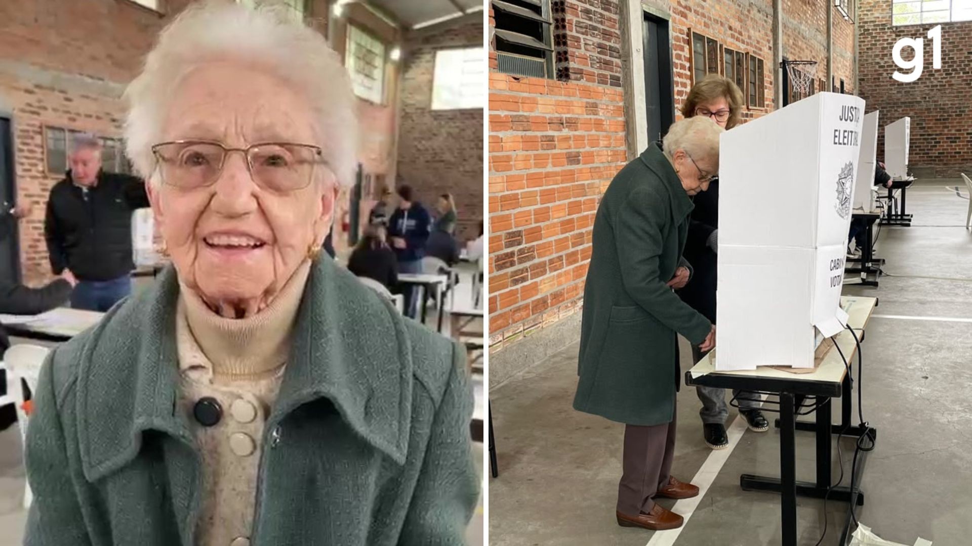 Nascida antes do direito ao voto feminino, idosa de 106 anos comparece à urna em Caxias do Sul: 'Sempre venho'