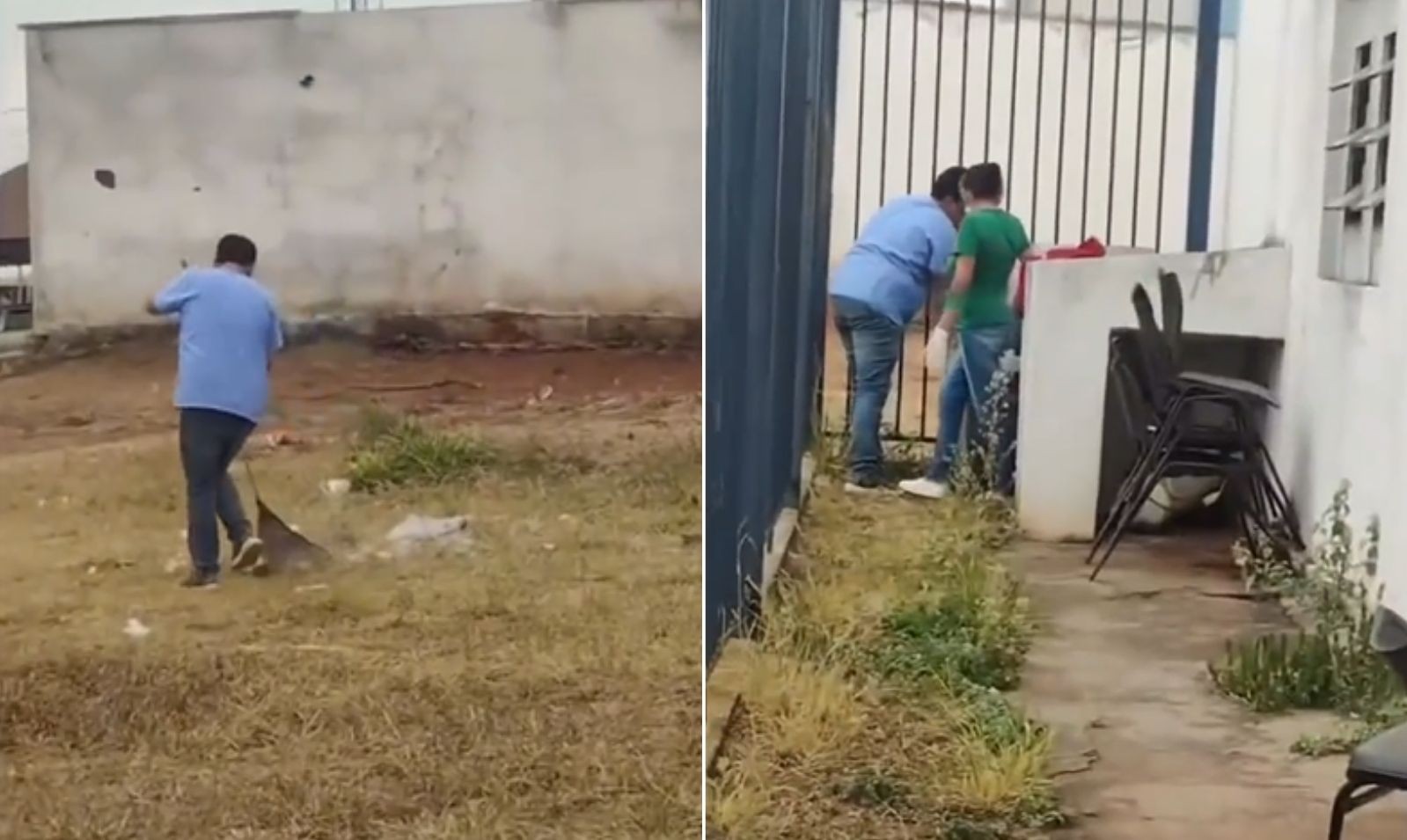 Médico chama atenção ao limpar unidade de saúde em Trindade; vídeo