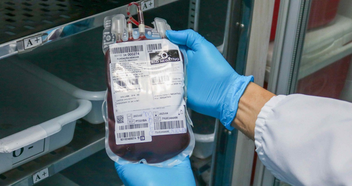 Hemoam registra queda de 40% nas doações de sangue às vésperas do Natal; confira horário de atendimento