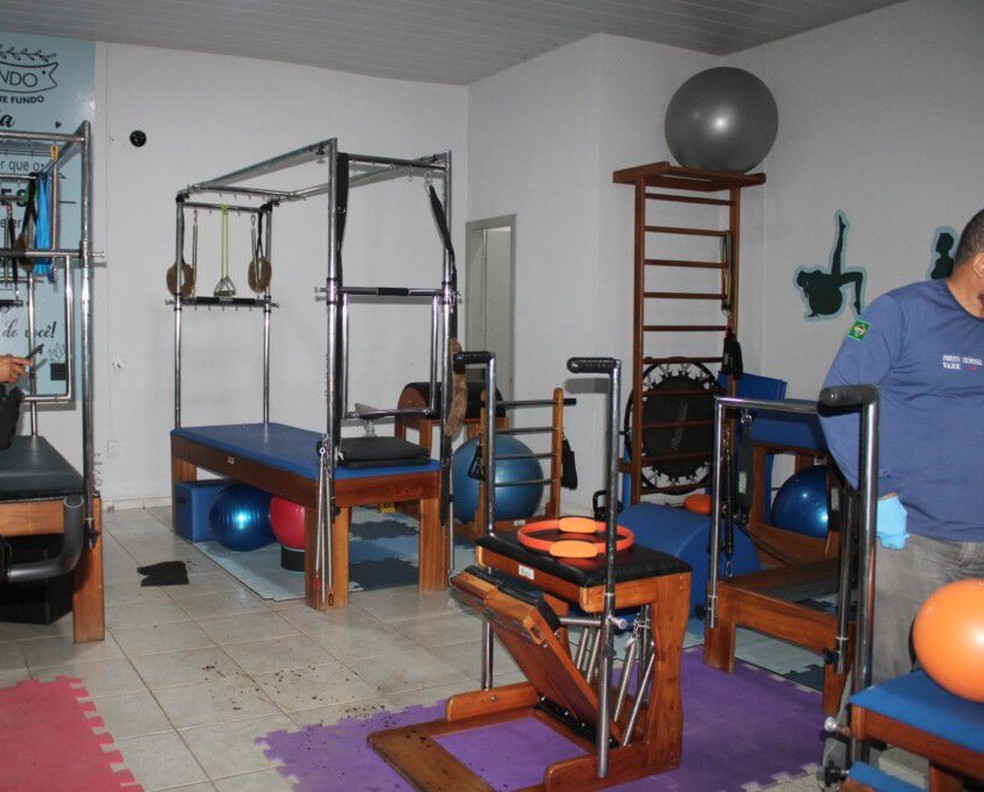 Local onde o corpo de Catia Vagmacker Cantao foi encontrado pelo filho — Foto: Reprodução/redes sociais