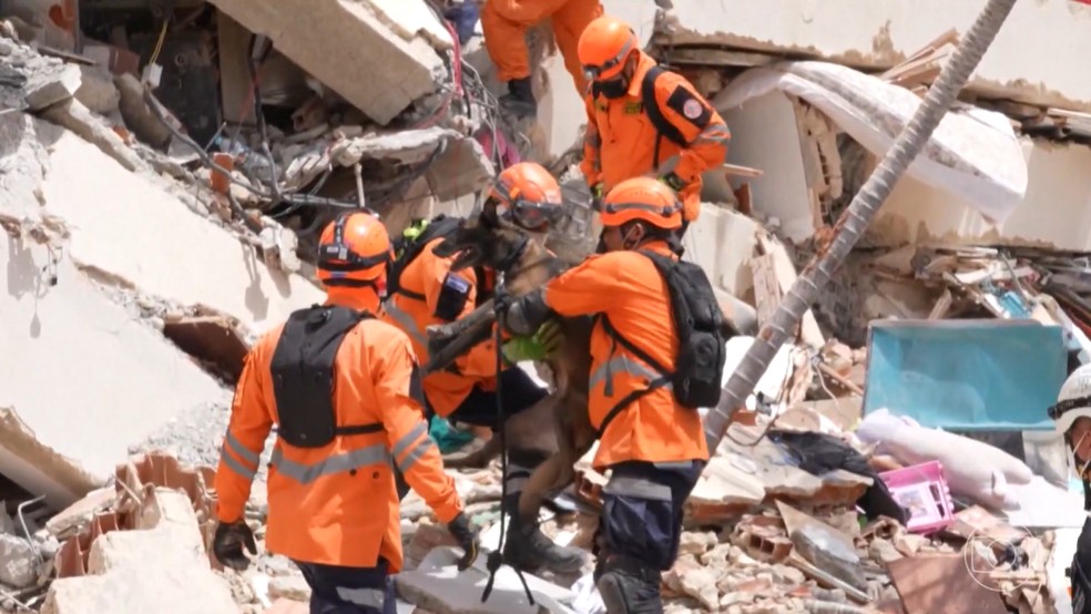 Número de mortos após terremotos na Venezuela sobe para 1.430 e buscas entram em fase crítica. — Foto: Reprodução/Jornal Nacional