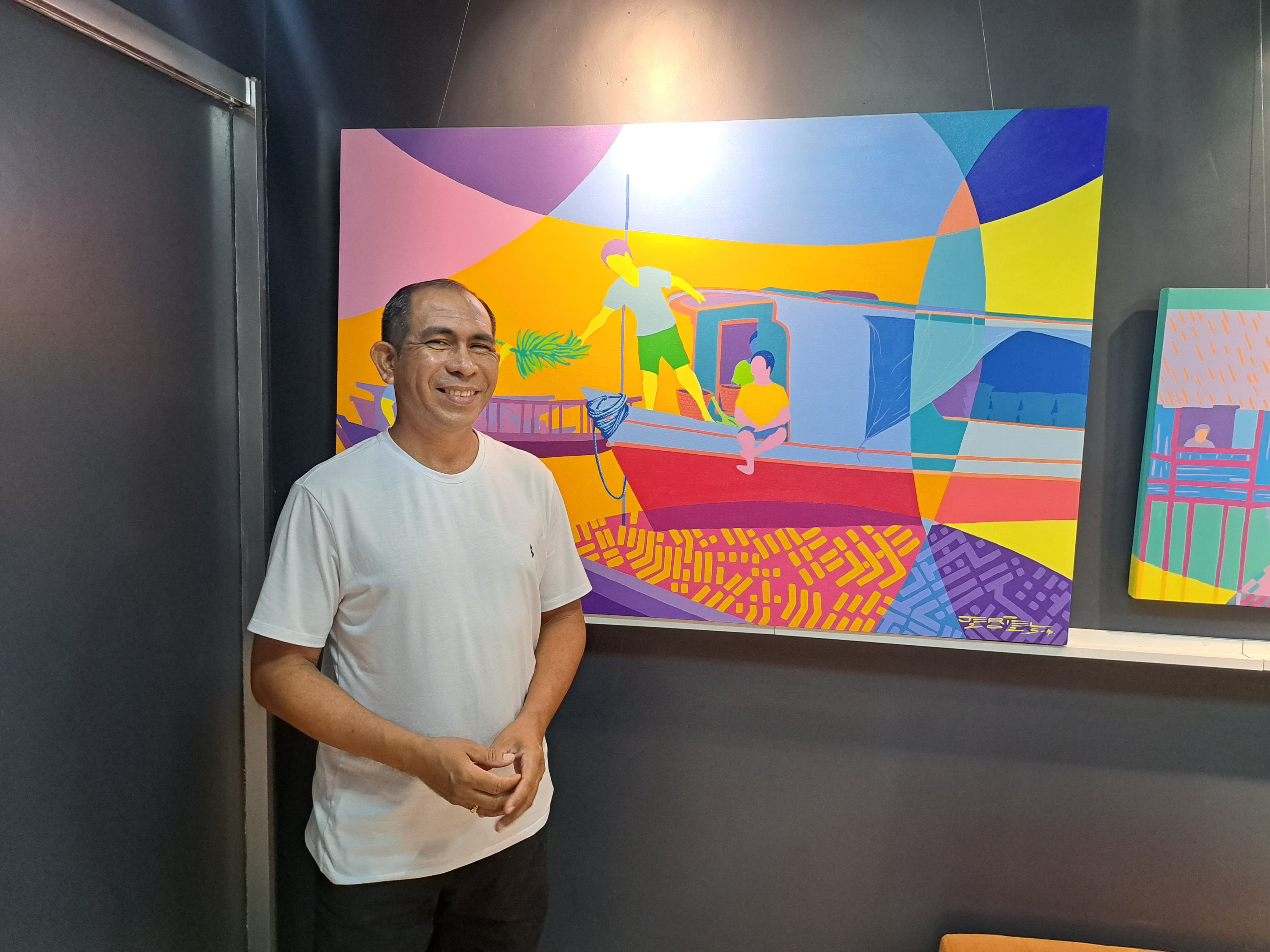 Artista plástico do Amapá expõe obras que misturam 'Pop Art' e cultura ribeirinha
