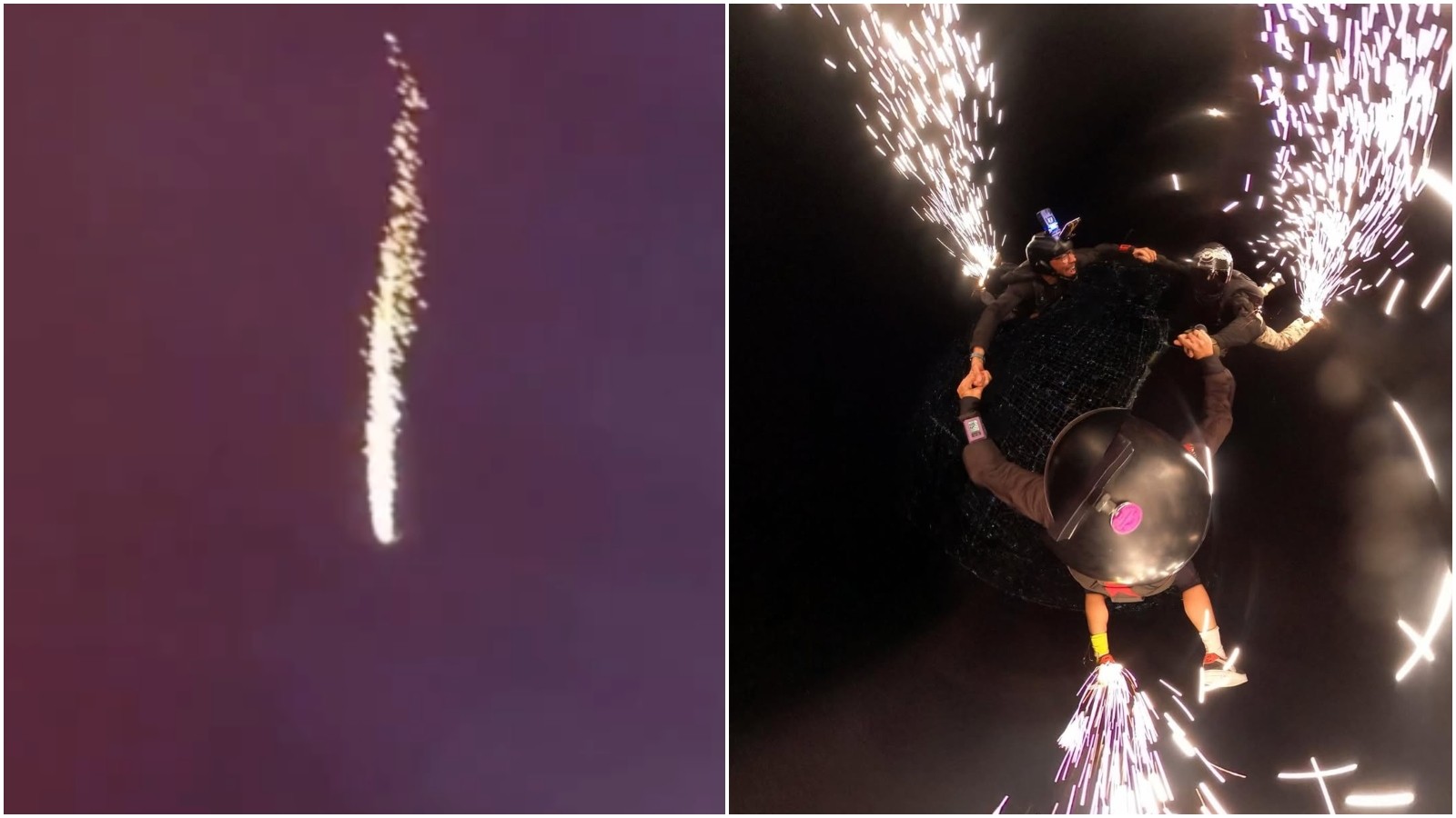 Meteoro em Fortaleza? Cantor Waldonys faz salto noturno com luzes e confunde moradores; veja vídeo