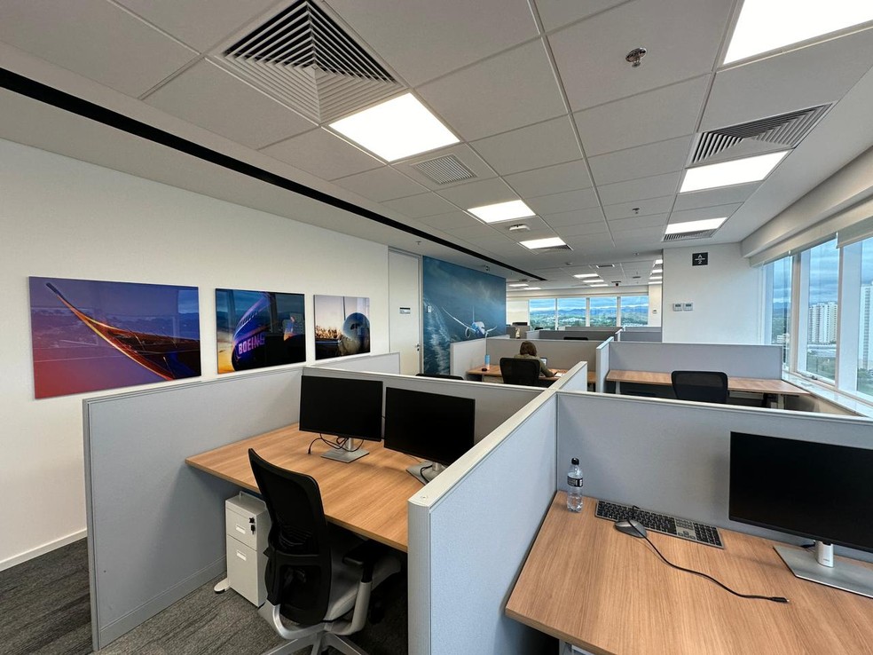 Boeing inaugura centro avançado de engenharia em São José dos Campos, SP. — Foto: André Rosa/TV Vanguarda