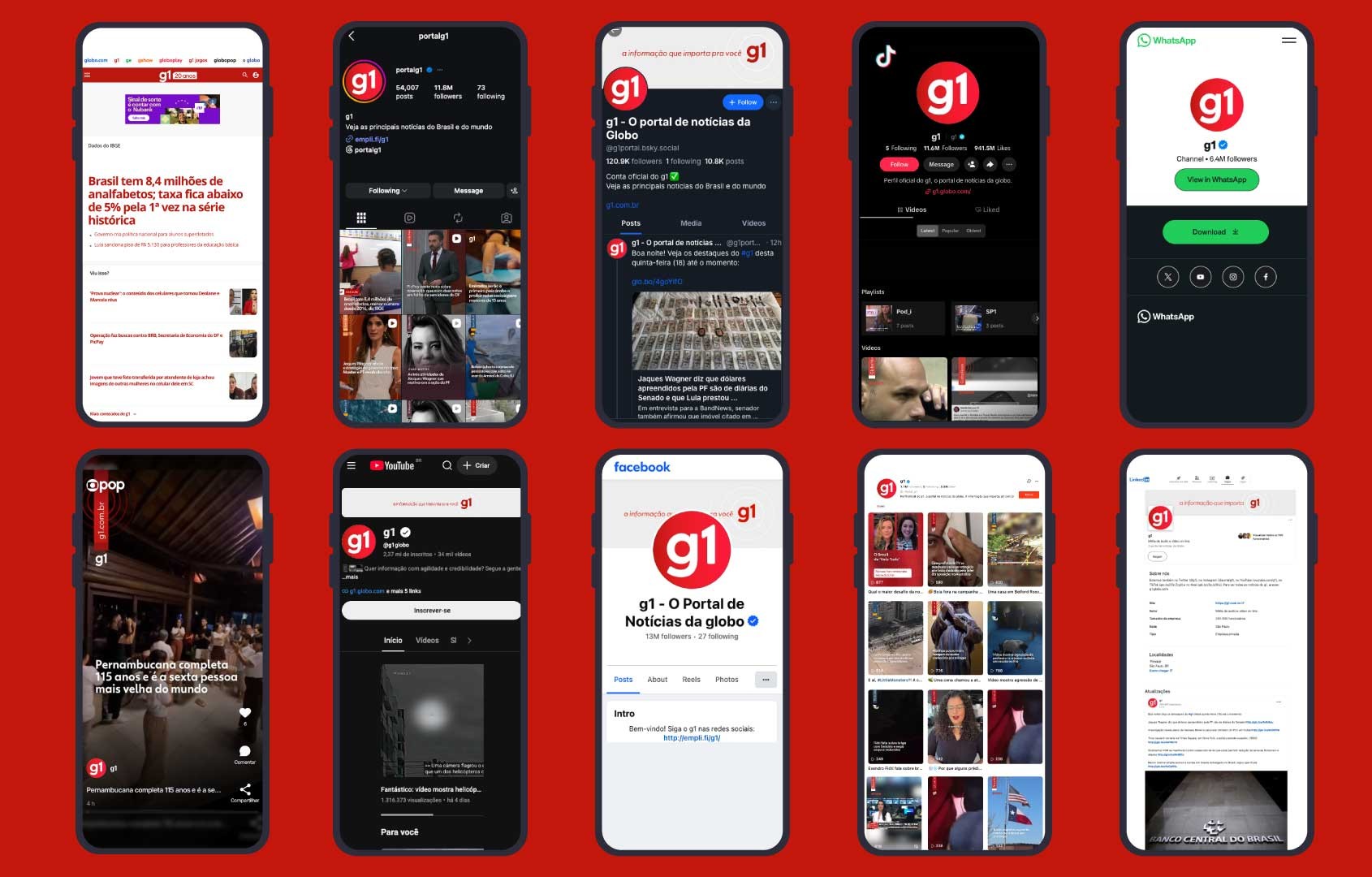 Apps, newsletters, Google, redes sociais e mais: veja como acompanhar as notícias do g1 em todos os canais