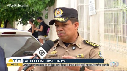 Candidatos realizam Teste de Aptidão Física do concurso da Polícia Militar
