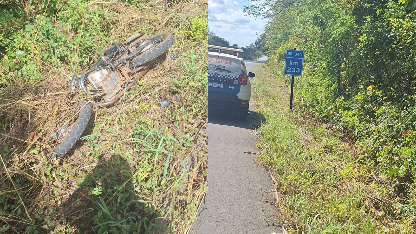 Corpo em decomposição é encontrado às margens da BR-343 no Norte do Piauí