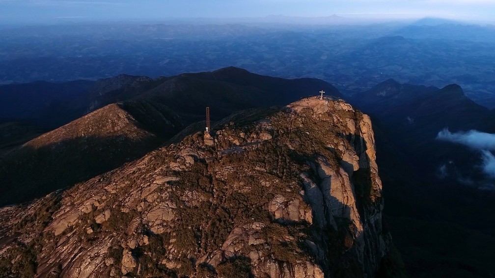Pico da Bandeira, no Parque Nacional do Caparaó, no Espírito Santo, está na lista do projeto da Travessia dos 7 Cumes — Foto: Reprodução/ TV Gazeta