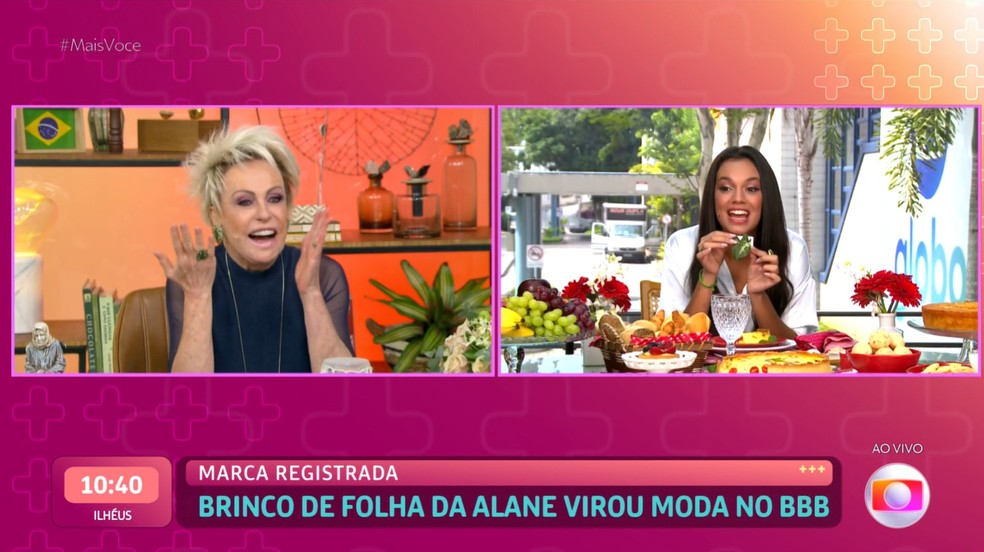 Alane fala sobre sonho em ser atriz durante conversa no 'Mais Você' — Foto: Reprodução/Globoplay