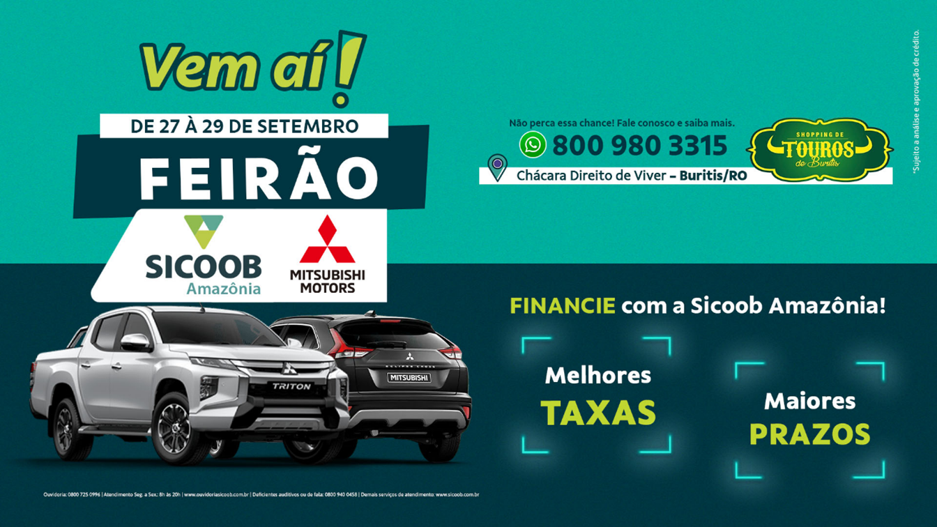 Sicoob Amazônia estará presente no Shopping de Touros, com condições especiais para financiamento