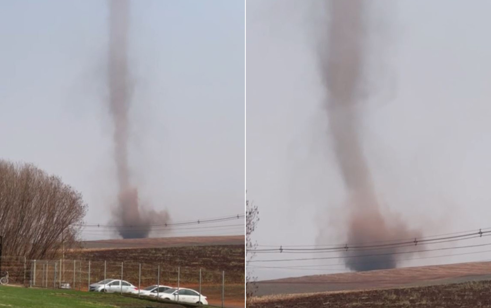 Redemoinho gigante de terra se forma em Sertãozinho, SP, e assusta moradores; VÍDEO