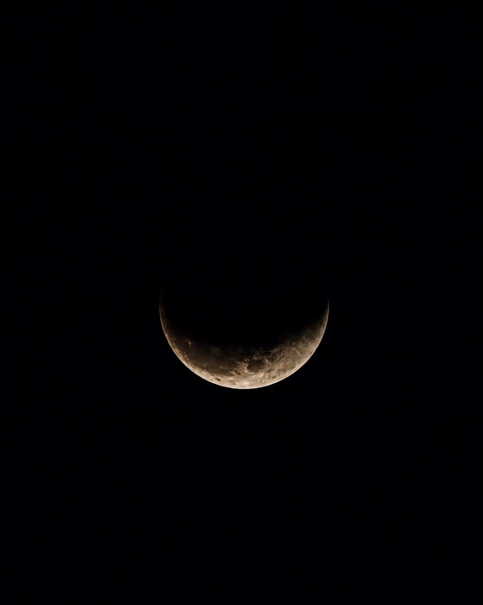 Eclipse lunar parcial em São Luís — Foto: Alan Rodrigues/Caos Infinito