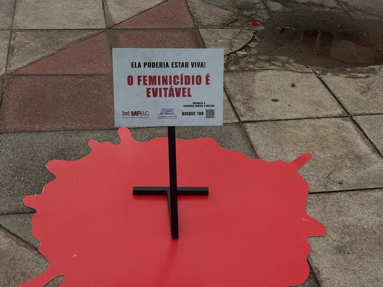 Protesto contra feminicídio reúne manifestantes em Rio Branco