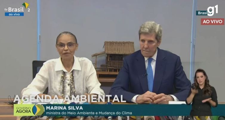 Ao lado de Marina, Kerry diz que os Estados Unidos estão comprometidos em colaborar com o Fundo Amazônia 