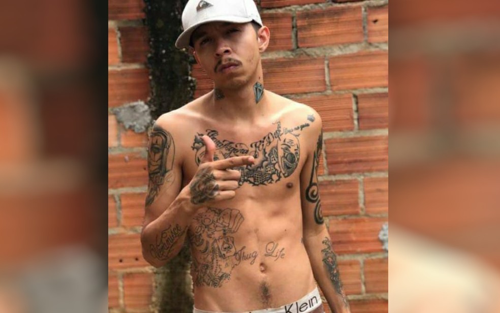 Carlos Daniel Cezar Almeida Nunes, de 22 anos,conhecido como ‘Tio Patinhas’ morre em confronto com a polícia, diz PM, em Niquelândia, Goiás — Foto: COD/Divulgação