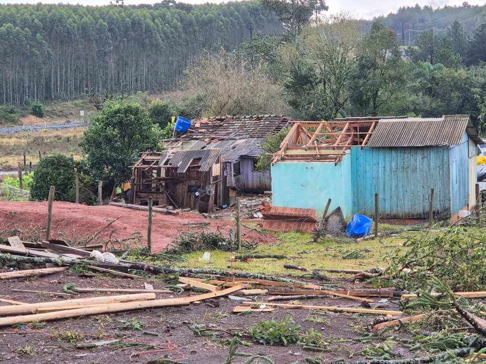 Reserva, nos Campos Gerais, foi atingida por fortes temporais &mdash; Foto: Prefeitura Municipal