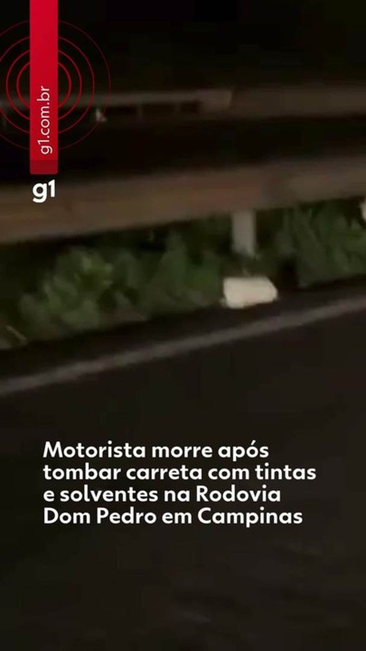 Motorista morre após tombar carreta e derramar 200 litros de solvente na Dom Pedro em Campinas