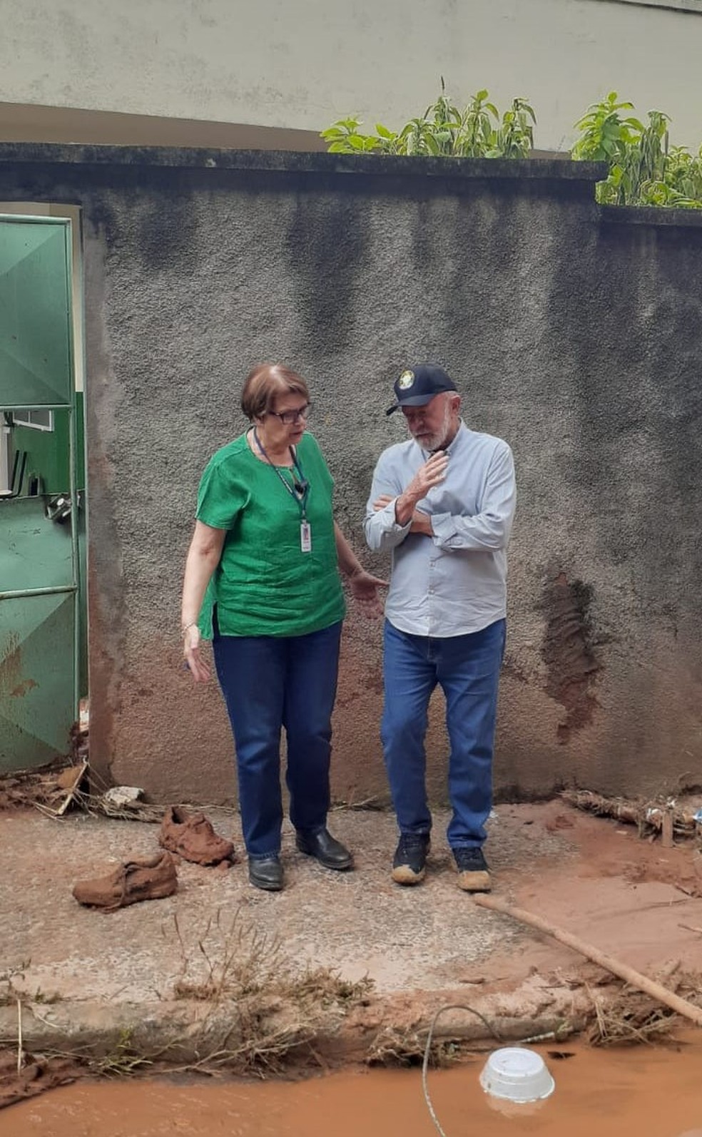 Lula e a prefeita de Juiz de Fora, Margarida Salomão — Foto: Victória Jenz/g1